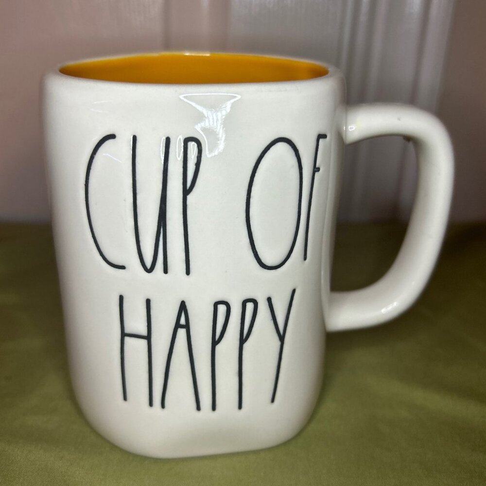 Rae Dunn "Cup of Happy" Coffee Mug